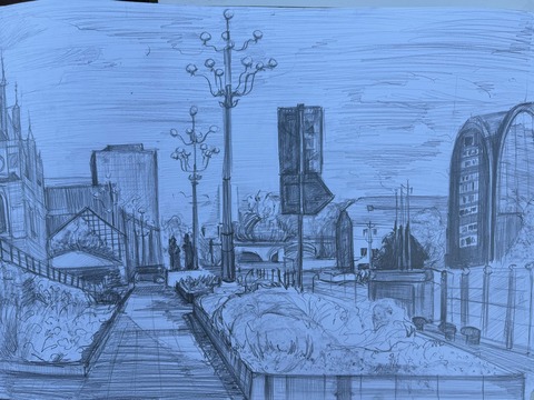 Bydgoszcz - szkoła rysunku - praca ucznia -przygotownie do egzaminu